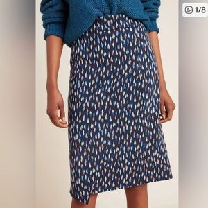Maeve by Anthropologie Debra Faux Wrap Knit Pencil Skirt Size 16